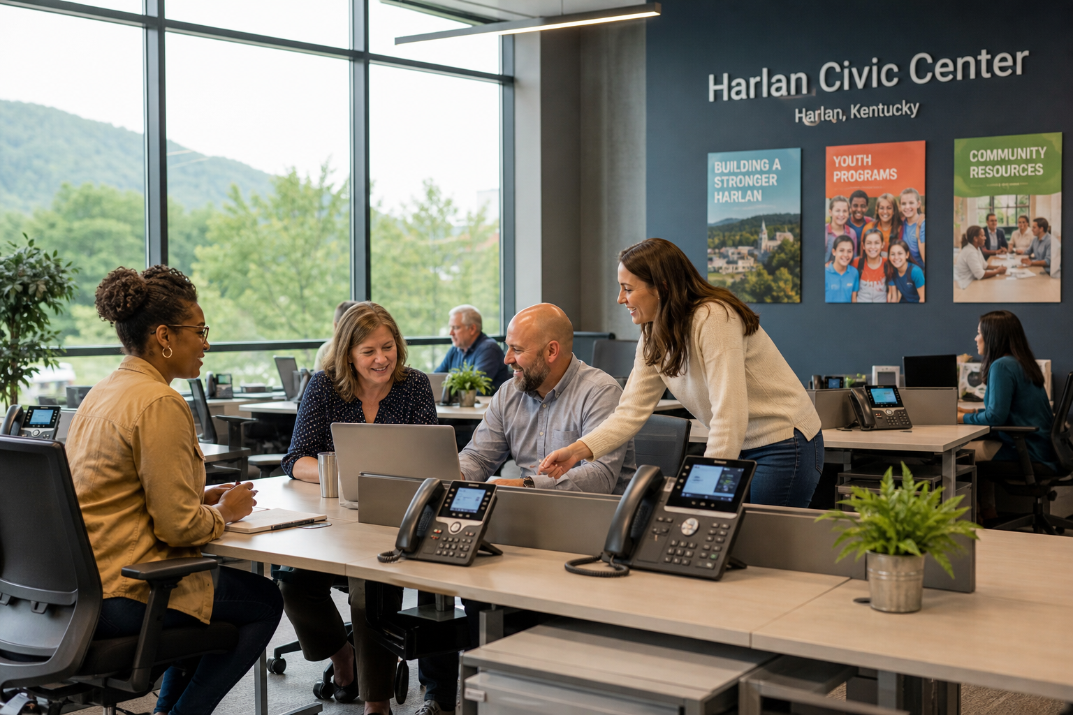 Harlan Civic Center Modern Office Collaboration
